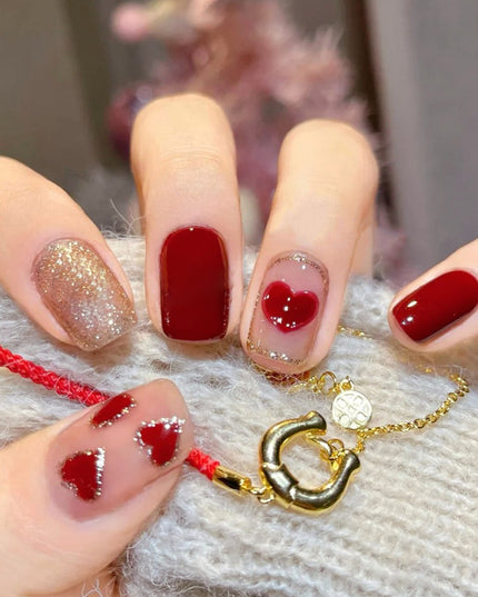 Elegant Minimalist Press-On Nail Set (24pcs) (DESIGN 7614)