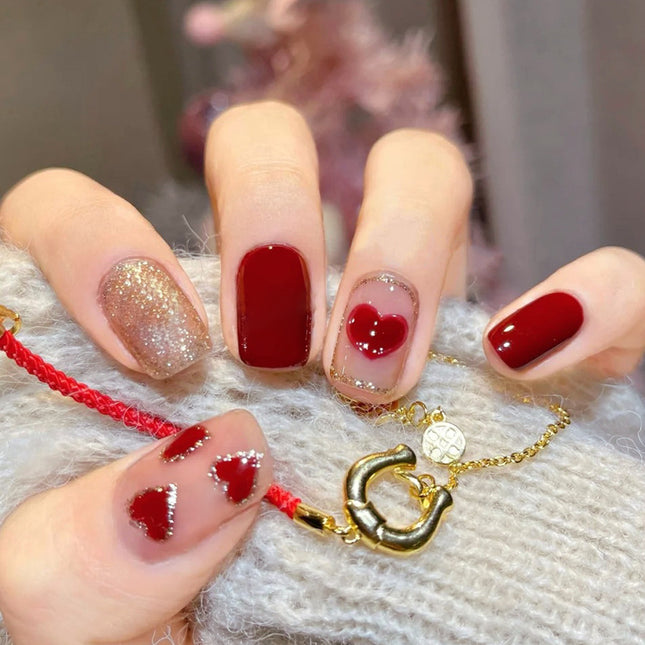 Elegant Minimalist Press-On Nail Set (24pcs) (DESIGN 7614)
