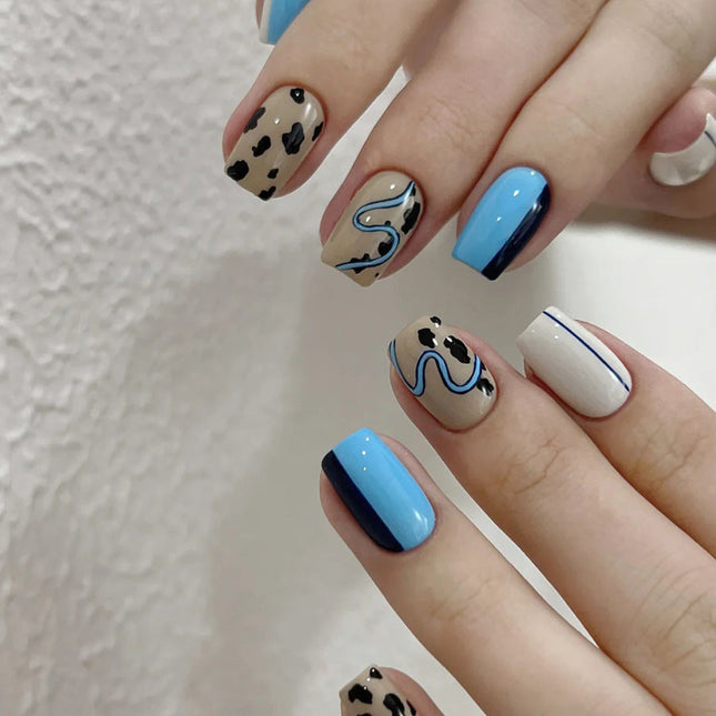 Elegant Minimalist Press-On Nail Set (24pcs) (DESIGN 7593)