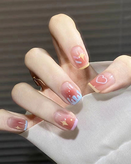 Elegant Minimalist Press-On Nail Set (24pcs) (DESIGN 7445)