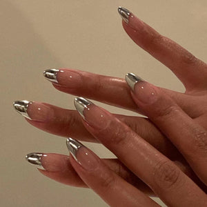 Elegant Minimalist Press-On Nail Set (24pcs) (DESIGN 7386)