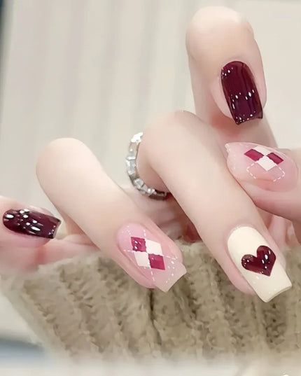 Elegant Minimalist Press-On Nail Set (24pcs) (DESIGN 7645)