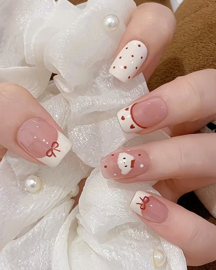 Elegant Minimalist Press-On Nail Set (24pcs) (DESIGN 7632)