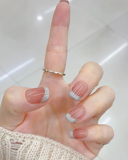 Elegant Minimalist Press-On Nail Set (24pcs) (DESIGN 7567)