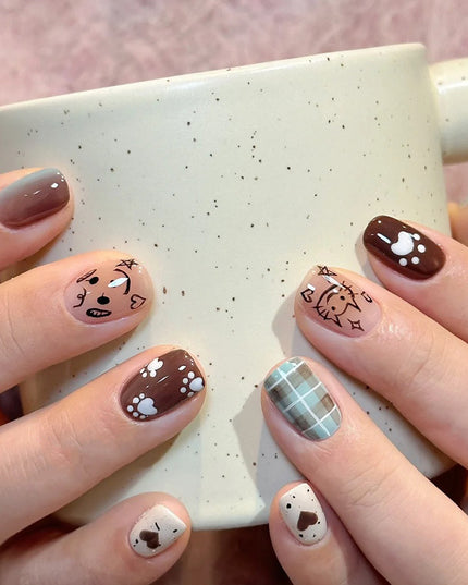 Elegant Minimalist Press-On Nail Set (24pcs) (DESIGN 7576)