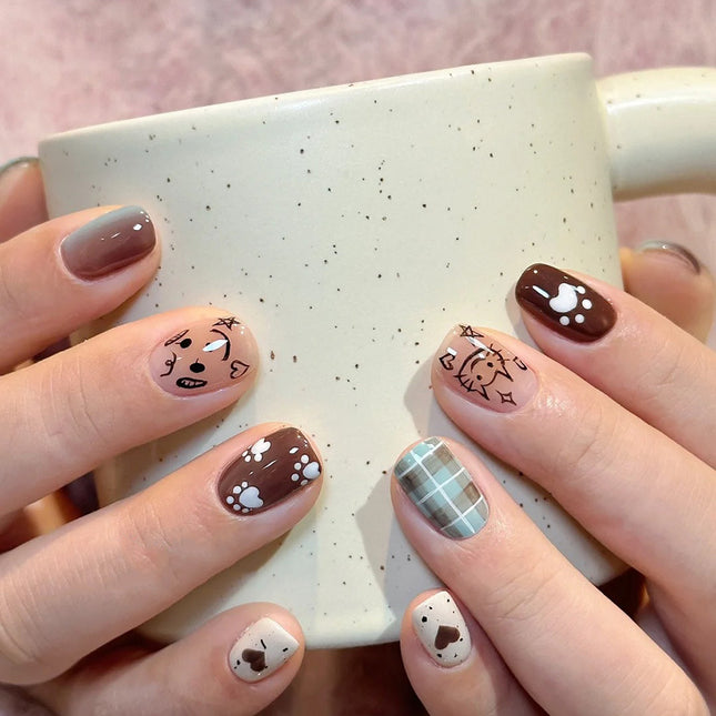 Elegant Minimalist Press-On Nail Set (24pcs) (DESIGN 7576)