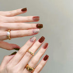 Elegant Minimalist Press-On Nail Set (24pcs) (DESIGN 7640)