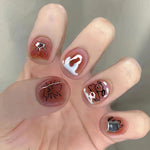 Elegant Minimalist Press-On Nail Set (24pcs) (DESIGN 7461)