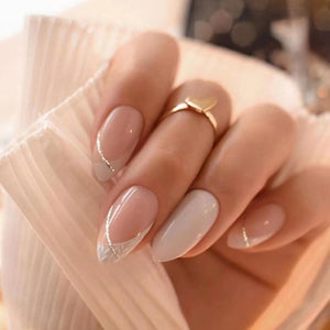 Elegant Minimalist Press-On Nail Set (24pcs) (DESIGN 7391)