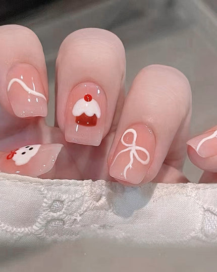 Elegant Minimalist Press-On Nail Set (24pcs) (DESIGN 7532)
