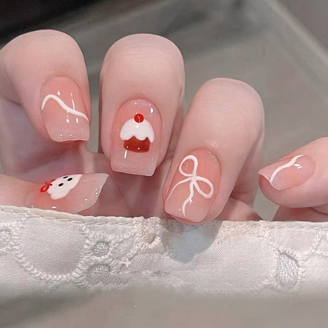 Elegant Minimalist Press-On Nail Set (24pcs) (DESIGN 7532)
