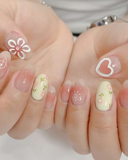 Elegant Minimalist Press-On Nail Set (24pcs) (DESIGN 7405)