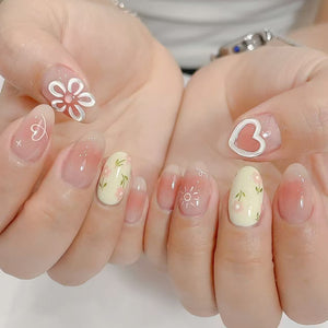 Elegant Minimalist Press-On Nail Set (24pcs) (DESIGN 7405)
