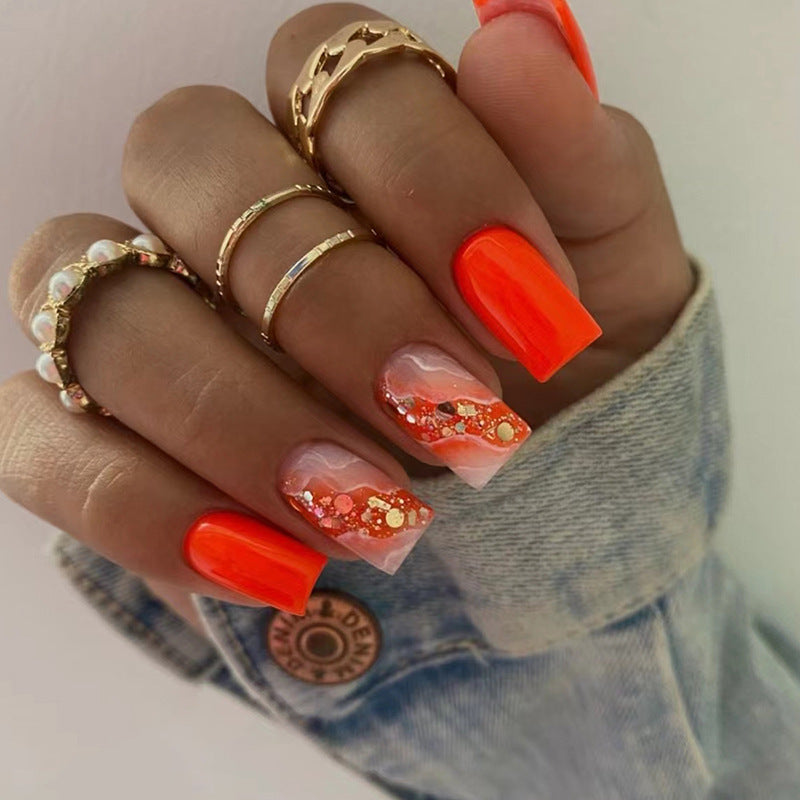 Elegant Minimalist Press-On Nail Set (24pcs) (DESIGN 7350)