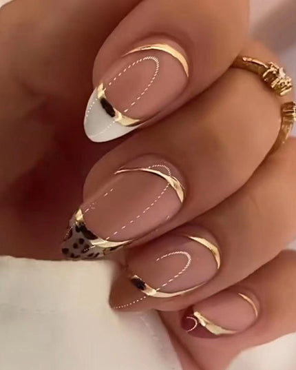 Elegant Minimalist Press-On Nail Set (24pcs) (DESIGN 7385)