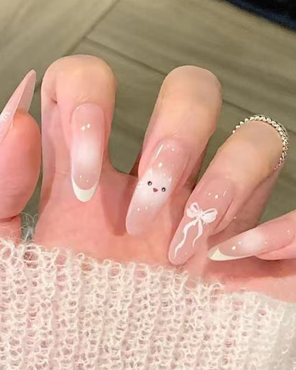 Elegant Minimalist Press-On Nail Set (24pcs) (DESIGN 7624)