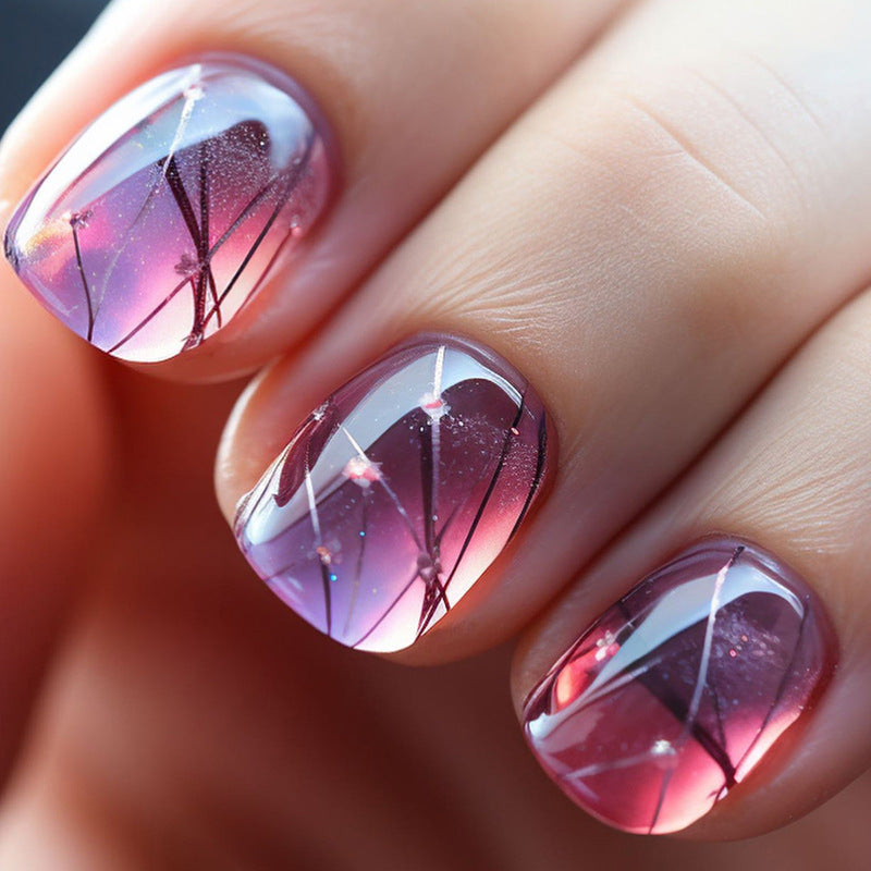 Elegant Minimalist Press-On Nail Set (24pcs) (DESIGN 7341)