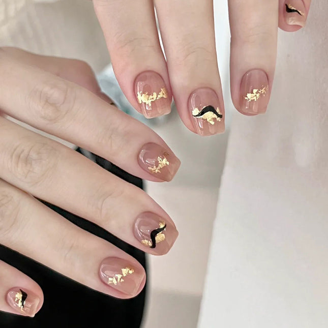 Elegant Minimalist Press-On Nail Set (24pcs) (DESIGN 7601)