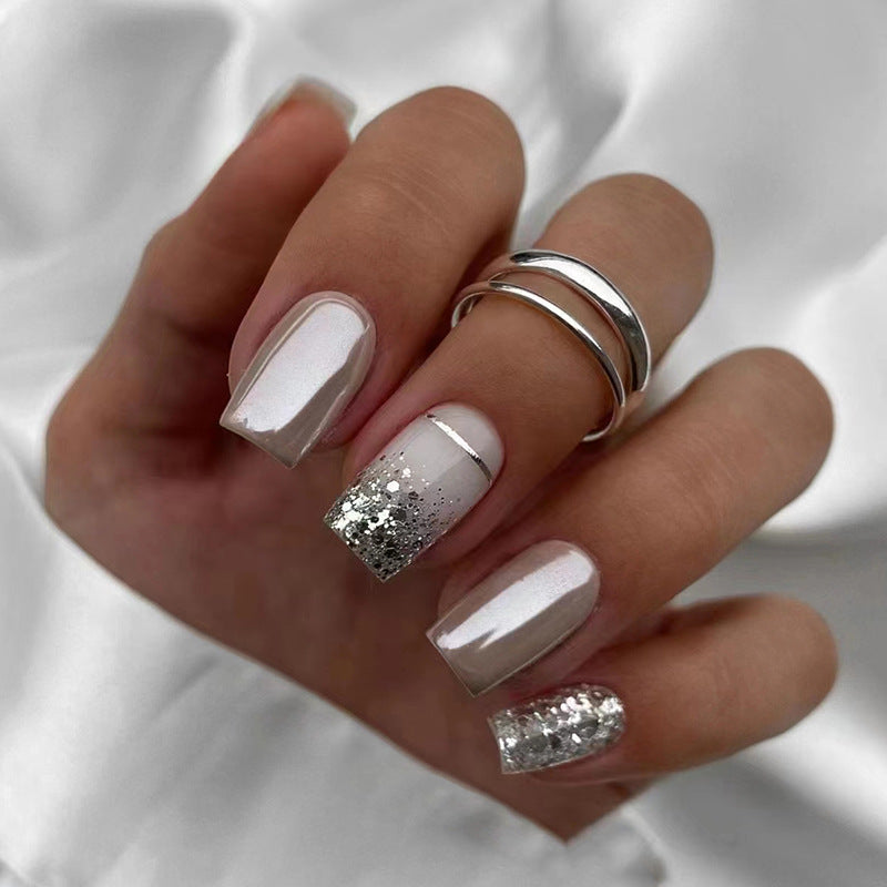 Elegant Minimalist Press-On Nail Set (24pcs) (DESIGN 7476)