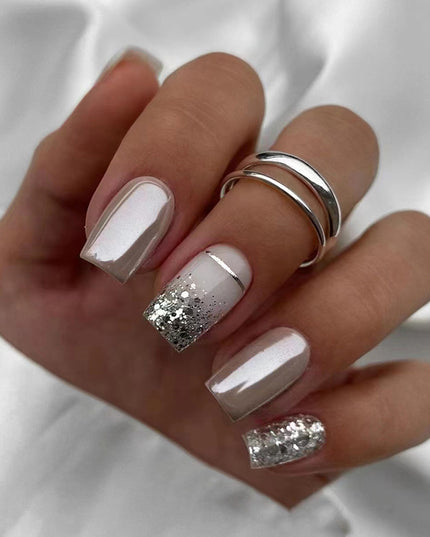 Elegant Minimalist Press-On Nail Set (24pcs) (DESIGN 7476)