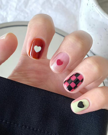 Elegant Minimalist Press-On Nail Set (24pcs) (DESIGN 7660)