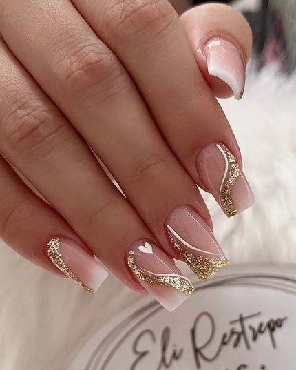Elegant Minimalist Press-On Nail Set (24pcs) (DESIGN 7390)