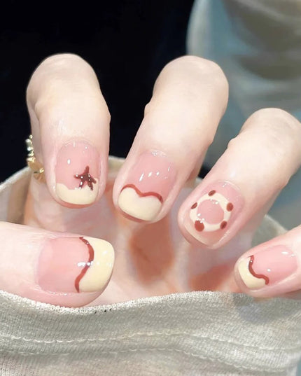 Elegant Minimalist Press-On Nail Set (24pcs) (DESIGN 7655)