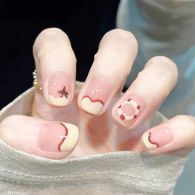 Elegant Minimalist Press-On Nail Set (24pcs) (DESIGN 7655)