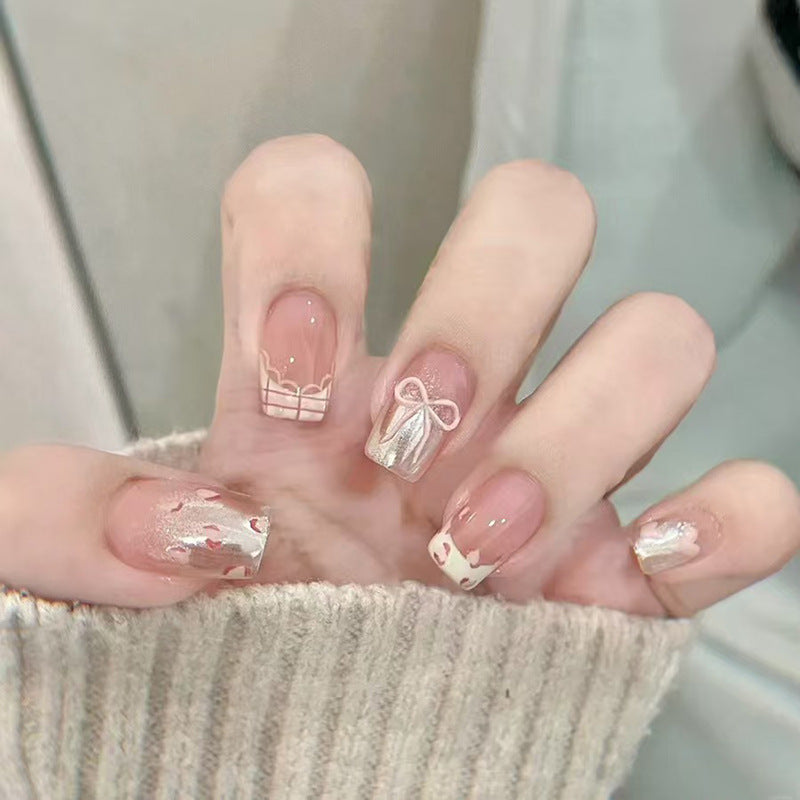 Elegant Minimalist Press-On Nail Set (24pcs) (DESIGN 7307)