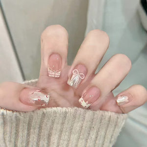 Elegant Minimalist Press-On Nail Set (24pcs) (DESIGN 7307)