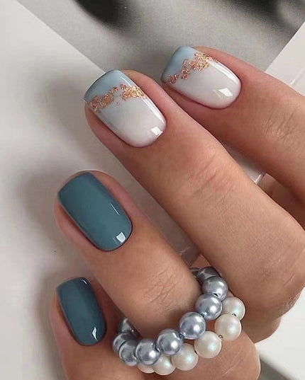 Elegant Minimalist Press-On Nail Set (24pcs) (DESIGN 7432)