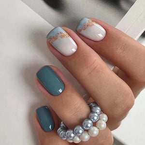 Elegant Minimalist Press-On Nail Set (24pcs) (DESIGN 7432)