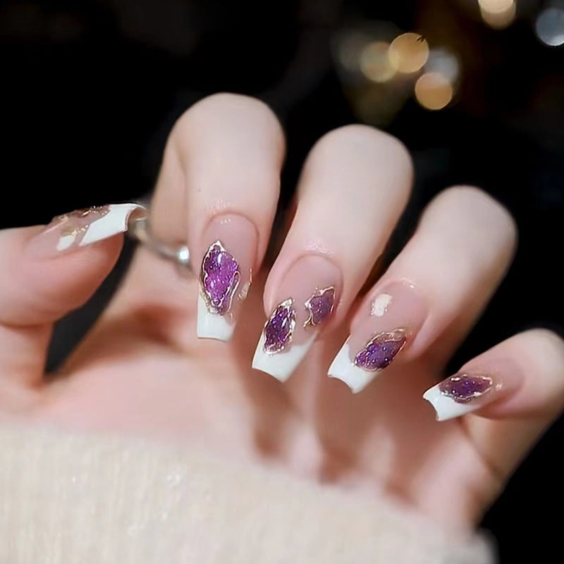 Elegant Minimalist Press-On Nail Set (24pcs) (DESIGN 7371)