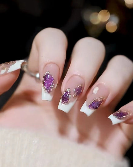 Elegant Minimalist Press-On Nail Set (24pcs) (DESIGN 7371)