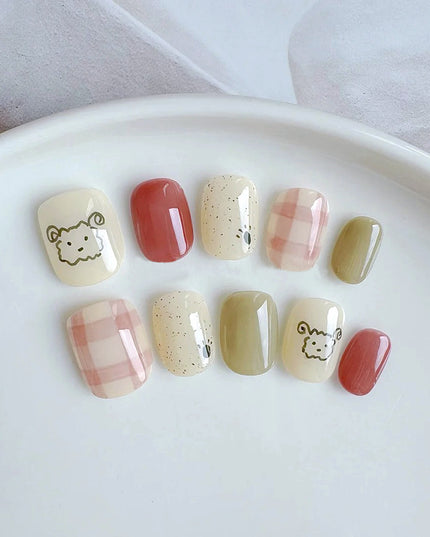 Elegant Minimalist Press-On Nail Set (24pcs) (DESIGN 7544)
