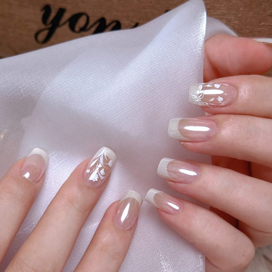 Elegant Minimalist Press-On Nail Set (24pcs) (DESIGN 7549)