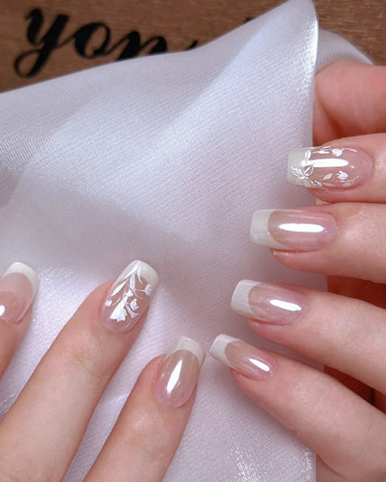 Elegant Minimalist Press-On Nail Set (24pcs) (DESIGN 7549)