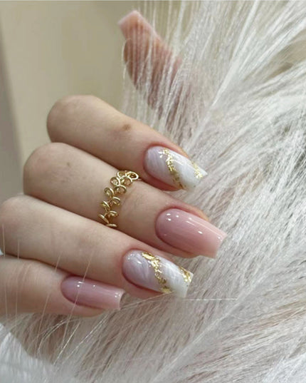 Elegant Minimalist Press-On Nail Set (24pcs) (DESIGN 7346)