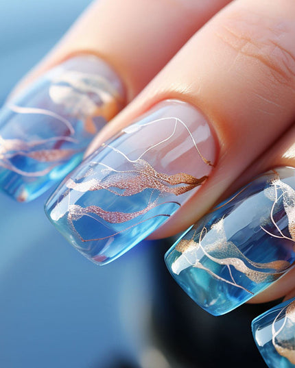 Elegant Minimalist Press-On Nail Set (24pcs) (DESIGN 7430)