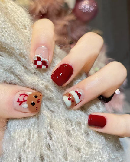 Elegant Minimalist Press-On Nail Set (24pcs) (DESIGN 7400)