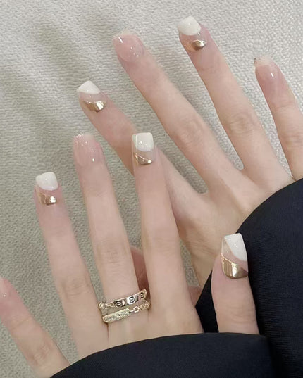 Elegant Minimalist Press-On Nail Set (24pcs) (DESIGN 7448)