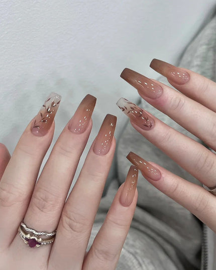 Elegant Minimalist Press-On Nail Set (24pcs) (DESIGN 7622)