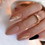 Elegant Minimalist Press-On Nail Set (24pcs) (DESIGN 7473)