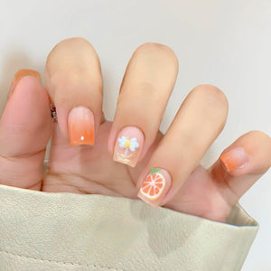 Elegant Minimalist Press-On Nail Set (24pcs) (DESIGN 7404)