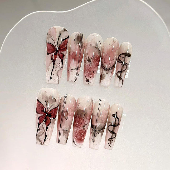 Elegant Minimalist Press-On Nail Set (24pcs) (DESIGN 7582)
