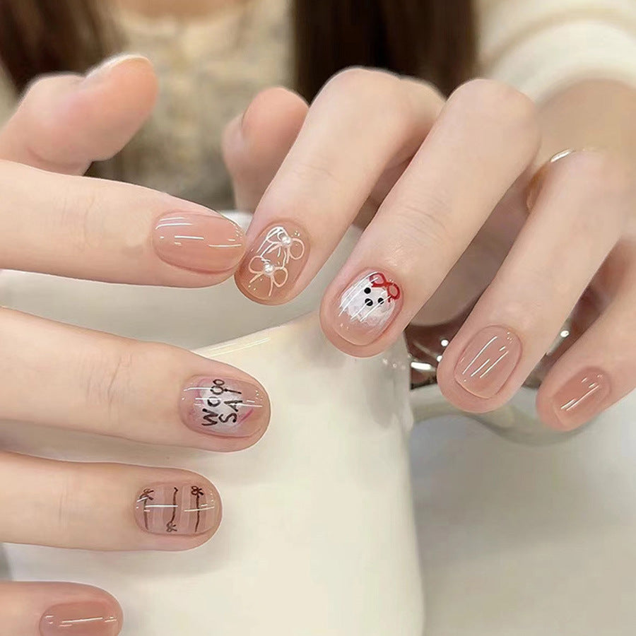 Elegant Minimalist Press-On Nail Set (24pcs) (DESIGN 7509)