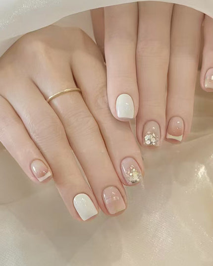 Elegant Minimalist Press-On Nail Set (24pcs) (DESIGN 7360)
