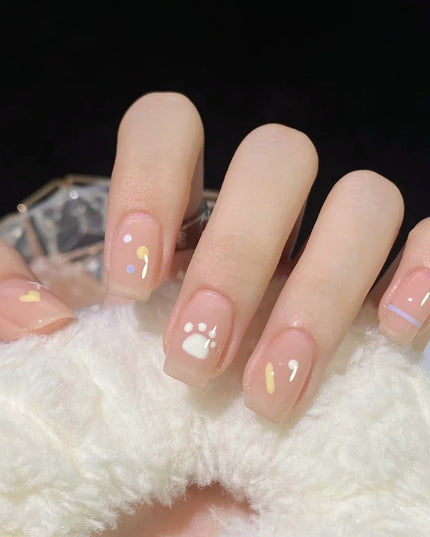 Elegant Minimalist Press-On Nail Set (24pcs) (DESIGN 7637)