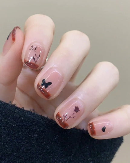 Elegant Minimalist Press-On Nail Set (24pcs) (DESIGN 7661)