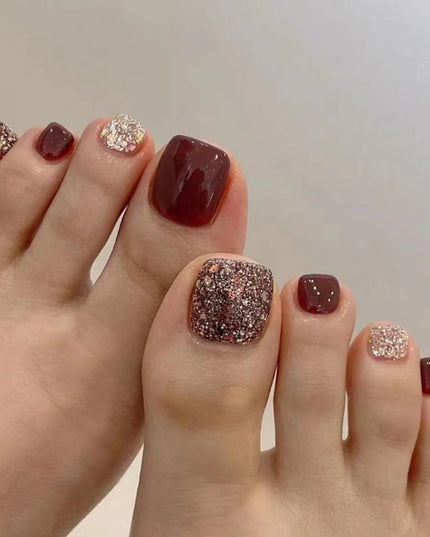 Elegant Minimalist Press-On Nail Set (24pcs) (DESIGN 7490)